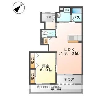 スカイグレイス【1階】の間取り