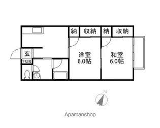 イーストタウン B棟【102号室】の間取り