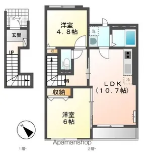 エクセレント【2階】の間取り