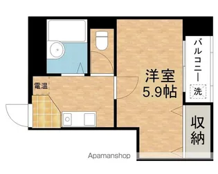 利休館【505号室】の間取り