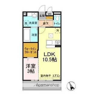 カーサ フェリーチェ【1階】の間取り