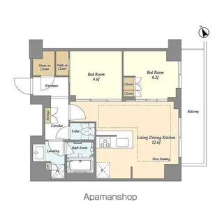 オアーゼ日暮里レジデンス【10階】の間取り