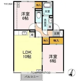 フレーズ・ヴェルジェ【2階】の間取り