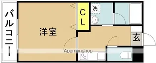 エアフォルク恒久【102号室】の間取り