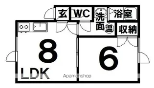 シティハイムタイガー【2階】の間取り