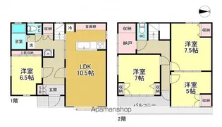 東京都荒川区西尾久1丁目【一戸建】の間取り