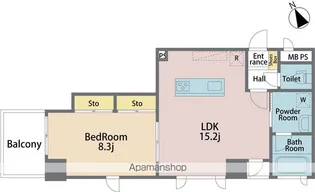 サン・ミッシェル【402号室】の間取り