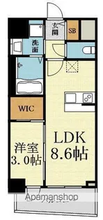 セレニテ江坂グランデ【1213号室】の間取り