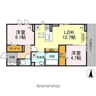 ヴィラ・ドルチェ【1階】の間取り