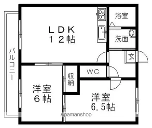 プランドールA【1階】の間取り