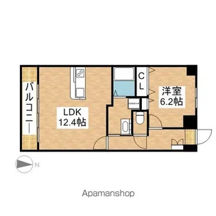 セントラルコート千代田【9階】の間取り