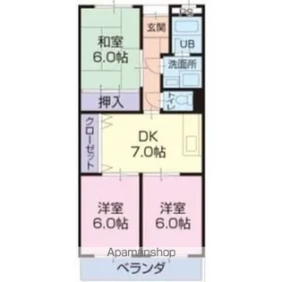 リンピアMIYAKE【1階】の間取り