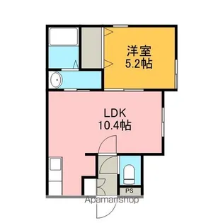 ポラリス里美【1階】の間取り