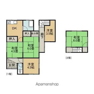 愛媛県今治市八町西3丁目【一戸建】の間取り