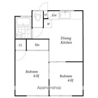 東京都羽村市富士見平2丁目【アパート】の間取り