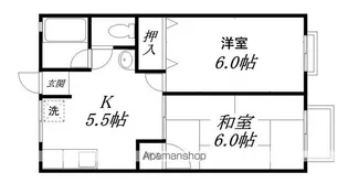 シャトル石山【a102号室】の間取り