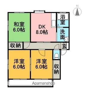 ガーデンヒルズ【1階】の間取り