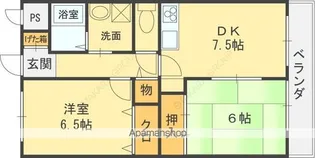 ヴィラサルーテ【1階】の間取り
