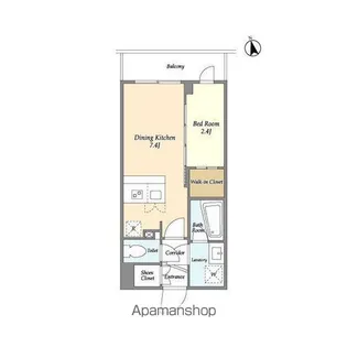 LA DOUCEUR志茂【4階】の間取り