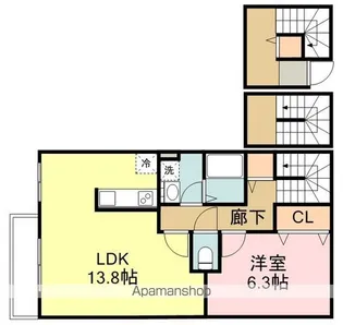 PRIMO DIO【301号室】の間取り