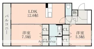 ソリテール麻生田【4階】の間取り