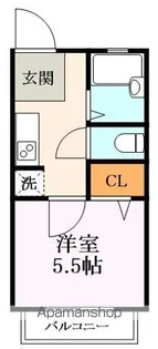 ヤングハイツ水度坂【103号室】の間取り
