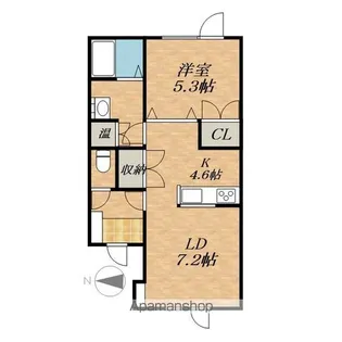 ヴァンベールⅢ【2階】の間取り
