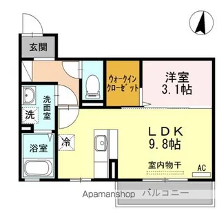 エテルナ リアン【2階】の間取り