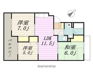 ボアクレール A【1階】の間取り