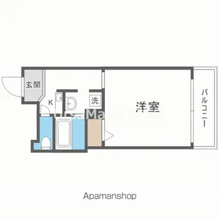 サンクール松屋町【6階】の間取り