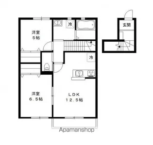 メゾン ド パルフェ ABC棟【2階】の間取り