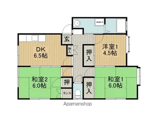 蓼科コーポ【102号室】の間取り