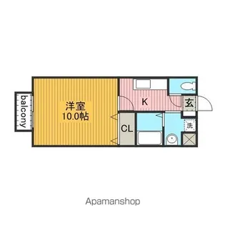 アムール西岡崎【1階】の間取り