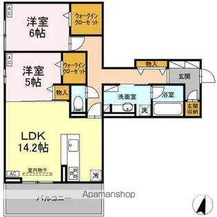 DIOSPERSIMMON長泉 II棟【3階】の間取り