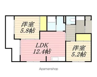 ルリオンひくまの【1階】の間取り