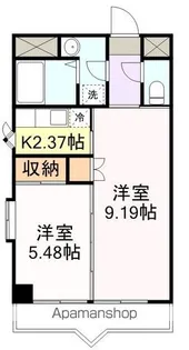 ベルメゾン【6階】の間取り