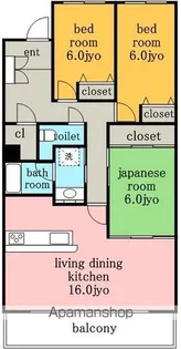 アルカディアⅥ【2階】の間取り