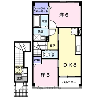 エレンシア【2階】の間取り
