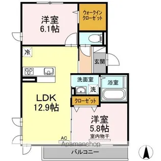 エスペランサ高柳【2階】の間取り