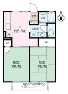 ボーセジュール戸塚C【1階】の間取り