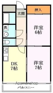 壱番館【107号室】の間取り