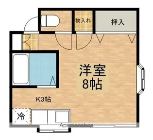 ハイツメルクール【1階】の間取り