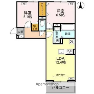 DーROOM新井町【2階】の間取り