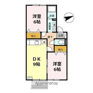 エスポワールさち【1階】の間取り