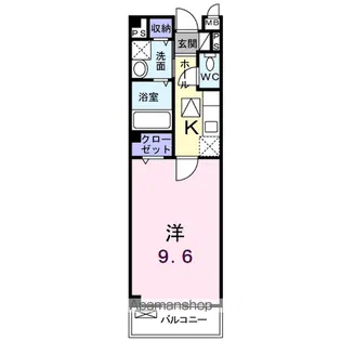 セイバリースクエア B【1階】の間取り