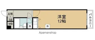 朝日プラザ国分町【1003号室】の間取り