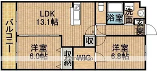 エレガントストーク【2階】の間取り