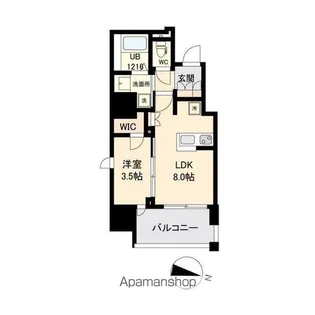 グランカーサ仙台晩翠通【4階】の間取り