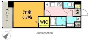 エンクレスト博多LIBERTY【9階】の間取り