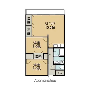 ラ・フルールA棟【305号室】の間取り